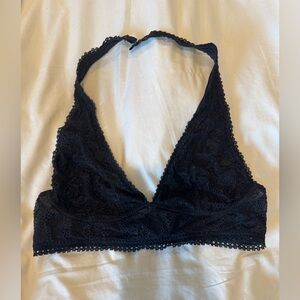 Victoria’s Secret Lace Halter Bralette - Black‎ Large